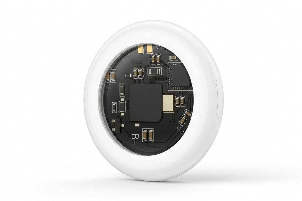 Localizator Inteligent HOCO E91B, Tracker compatibil Apple Find My, Alb